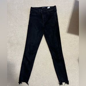 Abercrombie Simone ankle high rise black jeans 29L